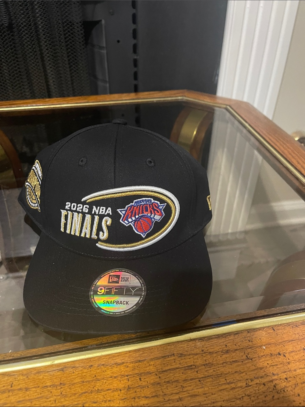 New Era Black 9FIFTY 2026 NBA Finals Snapback - Knicks Patch